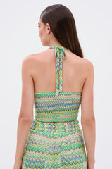 JUST A FEELING CROCHET HALTER TOP