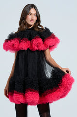 ONLY ME OMBRE TULLE MINI DRESS
