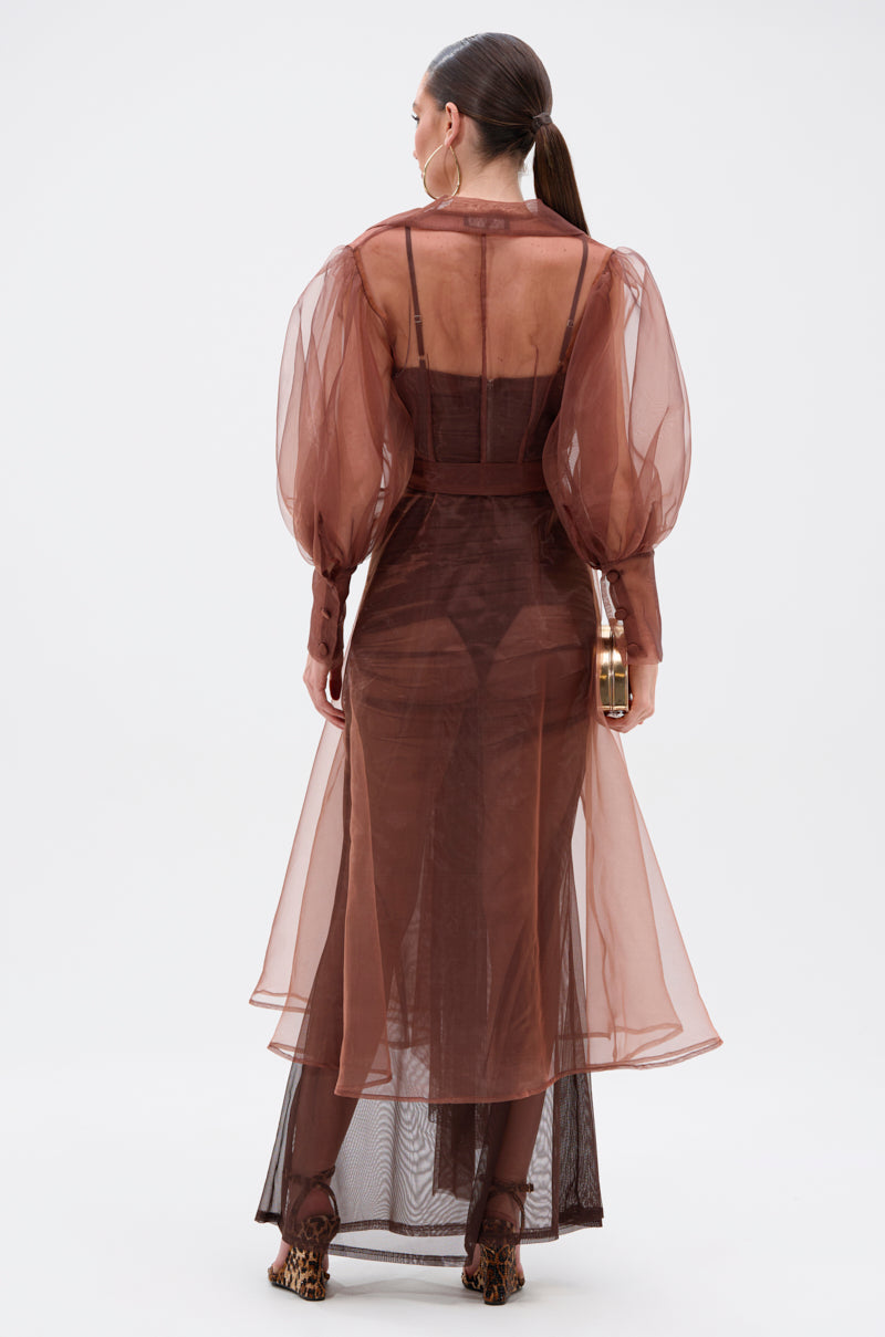 COCO SHEER ORGANZA TRENCH