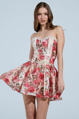 KEEP DREAMIN FLORAL MINI DRESS