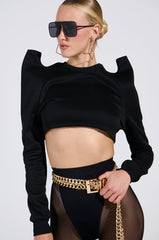 HAVE FUN CROP SWEATSHIRT
