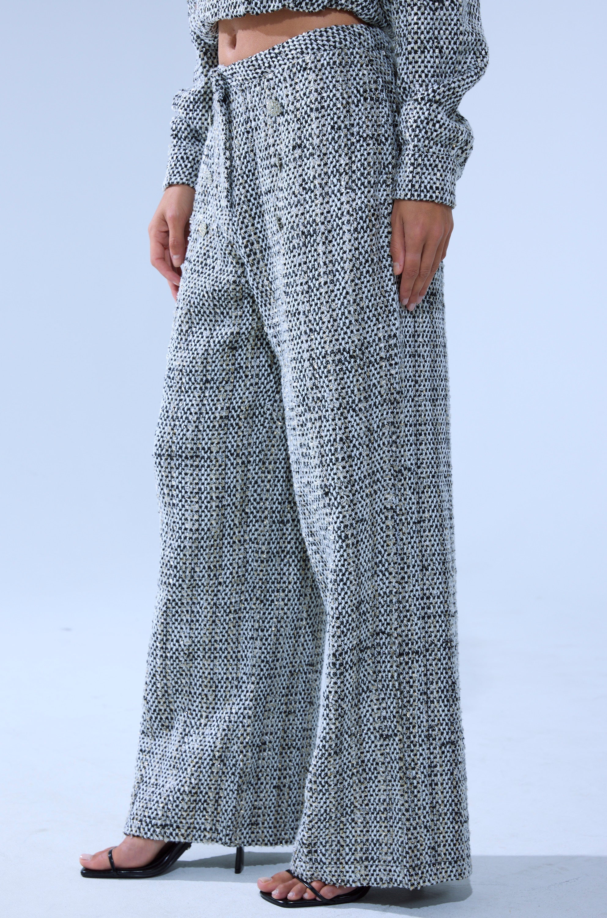 DRESSY VIBES TWEED PANT