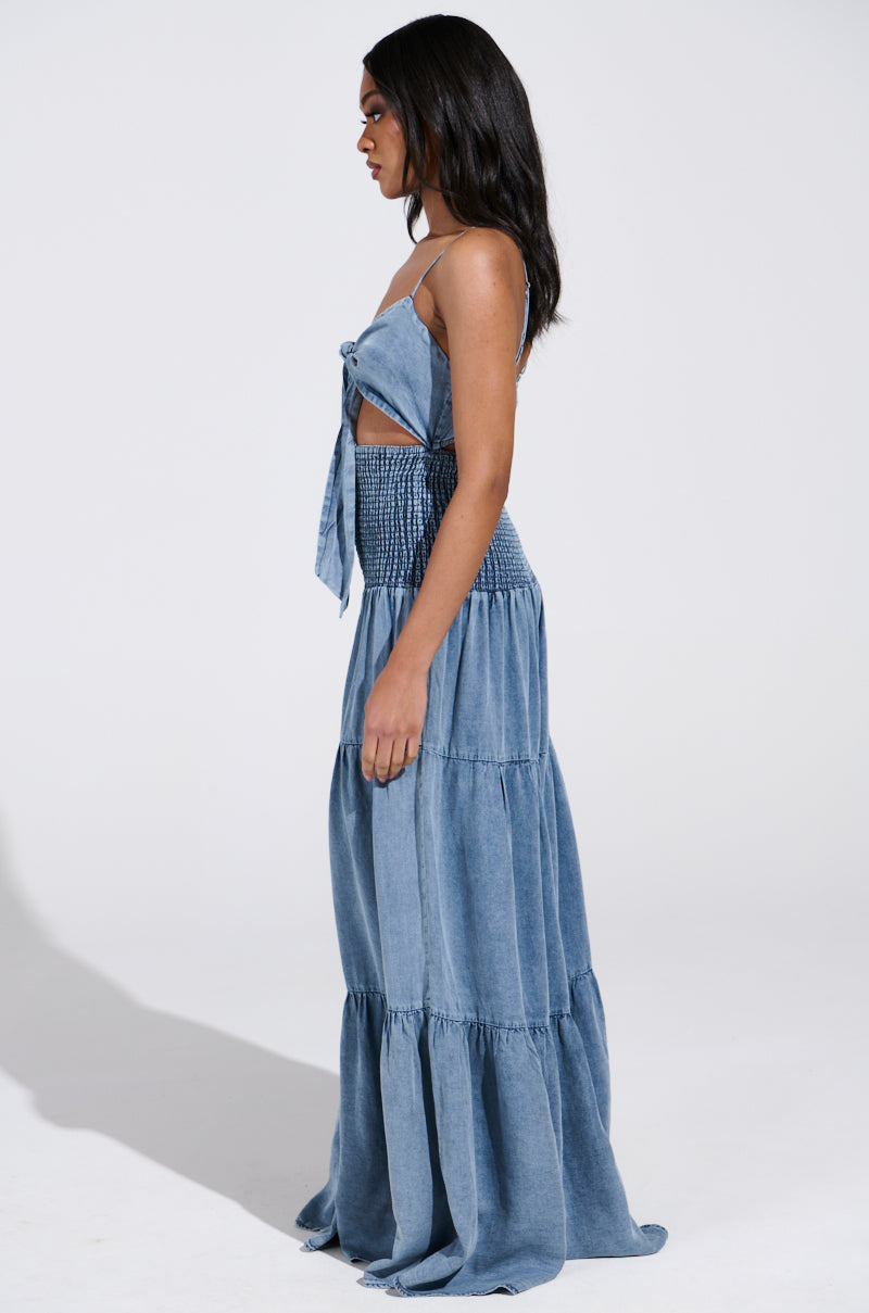 JUMPIN AROUND DENIM JUMPSUIT