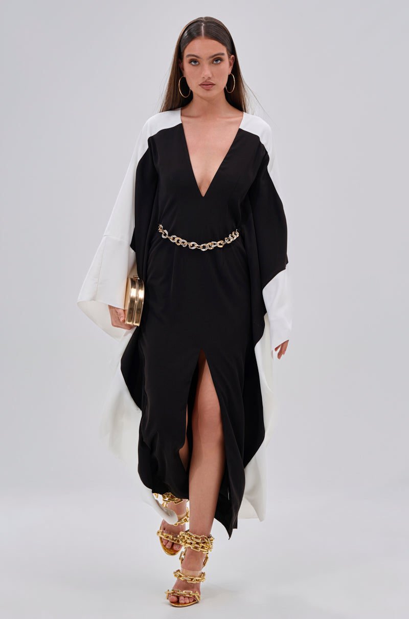 JULIE TWO TONE MIDI DRESS