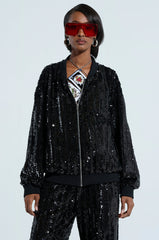 COSMIC SEQUIN BOMBER
