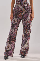 ABOVE THE MIDDLE FLORAL TROUSER