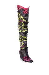 KELSEY OVER THE KNEE WESTERN BOOT IN MULTI
